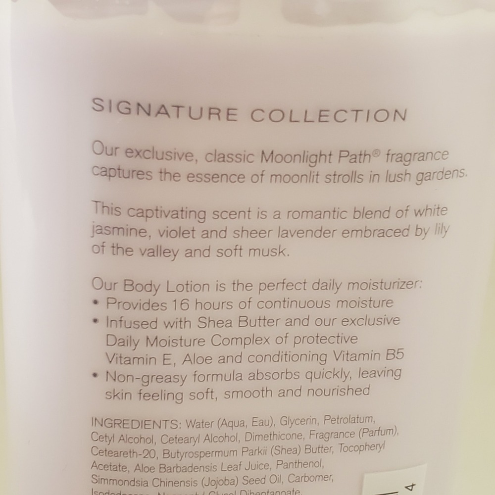 Bath & Body Works Moonlight Path Shea Vitamin E Body Lotion 8oz Jasmine Lavender - Picture 4 of 9